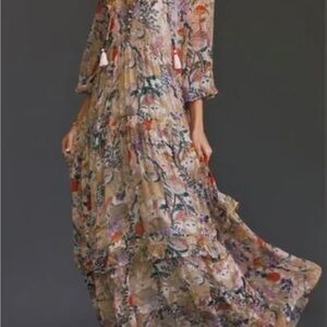 NWT Anthropologie tiered Maxi Dress